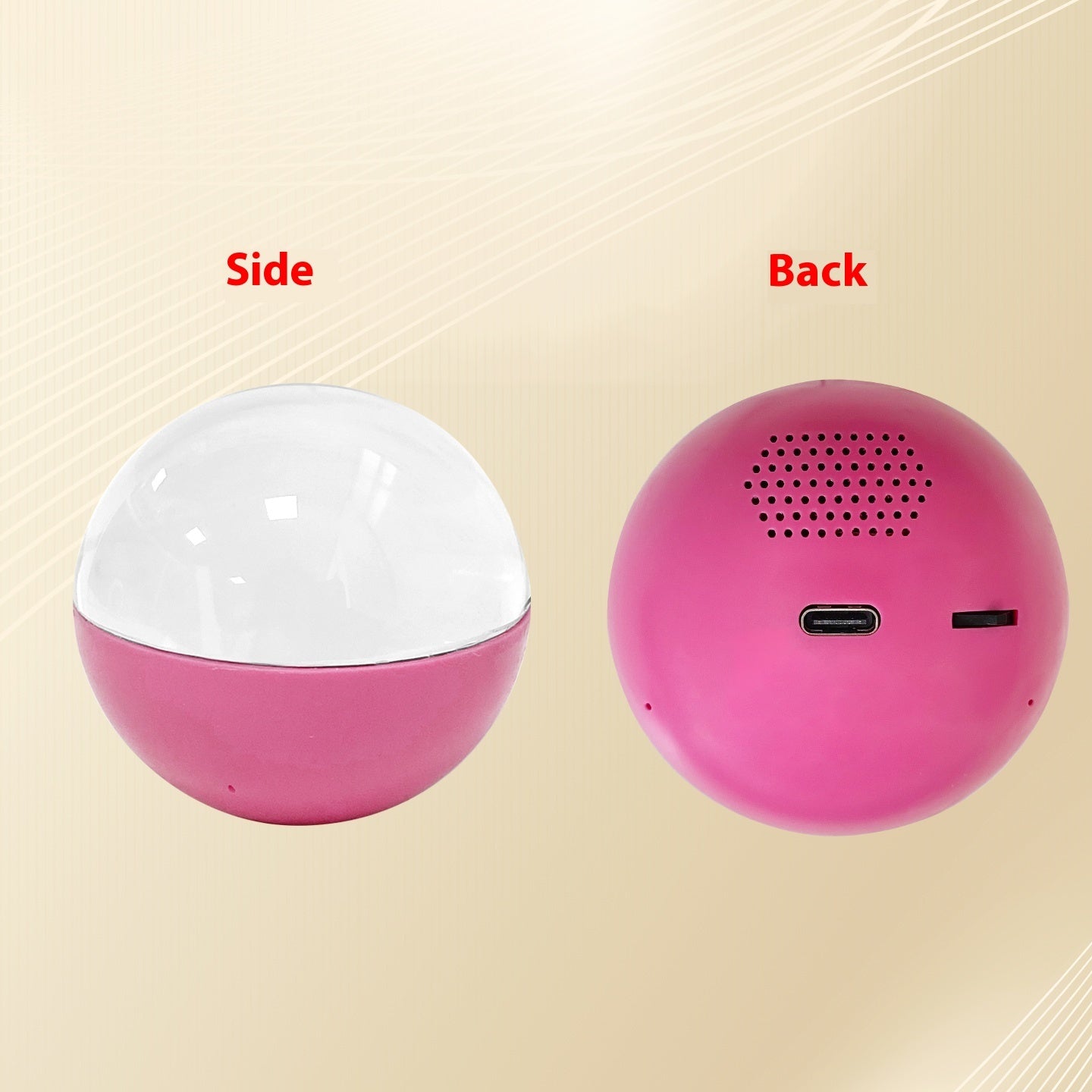 Fashionable And Personalized Electronic Ball Video Player 3D Video Crystal Ball DIY Memory Art Glass Ball Lamp Spherical Pixel Display 2.7inchs Screen 4GB Videos Player For Gift